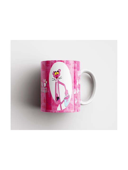 Бяла Керамична Чаша 330ml Pink Panther Dp4592