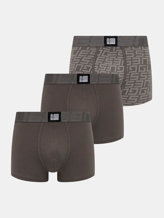 Guess Ανδρικά Μποξεράκια Grey 3Pack