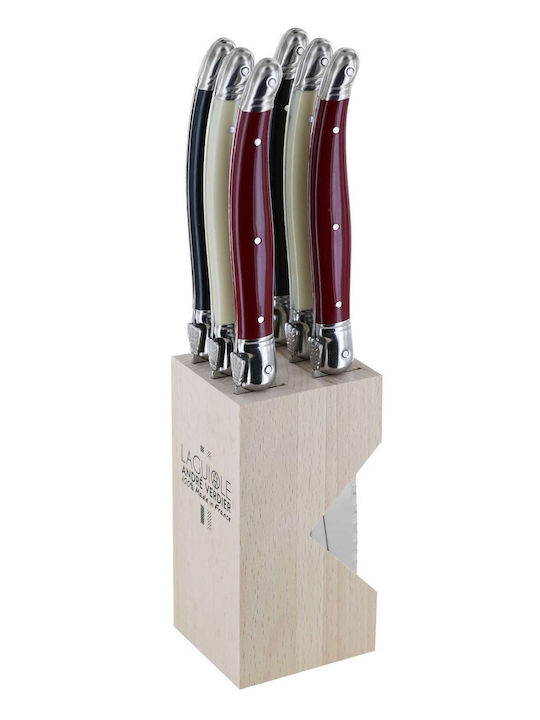 Andre Verdier Set Cuțite cu Suport din Oțel Inoxidabil 12cm 6buc
