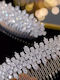 Charlie Luxury Series Our Perfect Side or Back Hairstyle with Bridal Veil Guaranteed Shine 100% Genuine Zircon Crystals