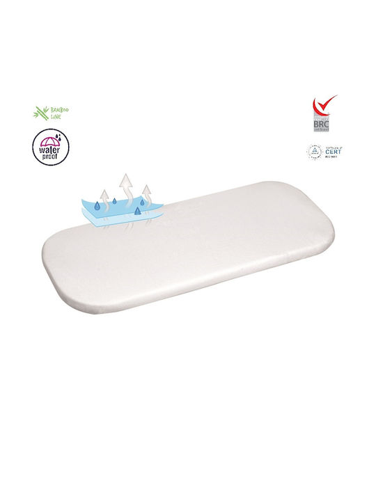 Matex Baby Sheet Cradle Cotton Fitted White 35x75cm