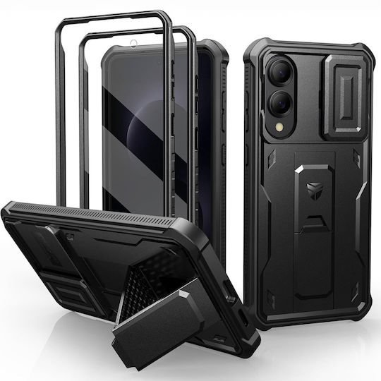 Dexnor Husa Rezistentă Samsung Galaxy S25 Edge Protecție Cameră Suport Negru