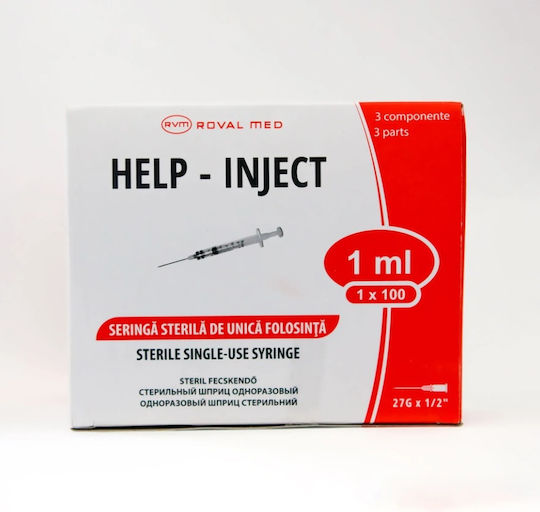 Roval Med Шприци Инсулин 27G 1мл 100бр