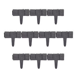 Garden Fencing Material 10pcs Gray