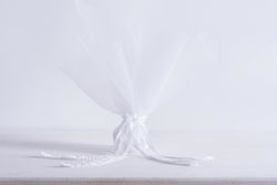 Beauty Home Țesătură pentru Bomboane Alb 100buc
