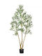 Artificial Plant in Pot Olive Green 210cm Vevor