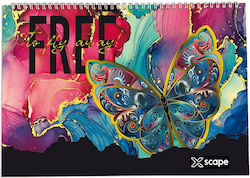 Graffiti Μπλοκ Ζωγραφικής A4 21x29.7cm Butterfly Graffiti Μπλοκ Ζωγραφικής A4 21x29.7cm Butterfly
