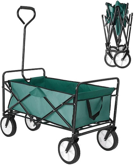 Coș De Gunoi Și Pliabil Căruță De Grădină Metalică 70lt 113cm