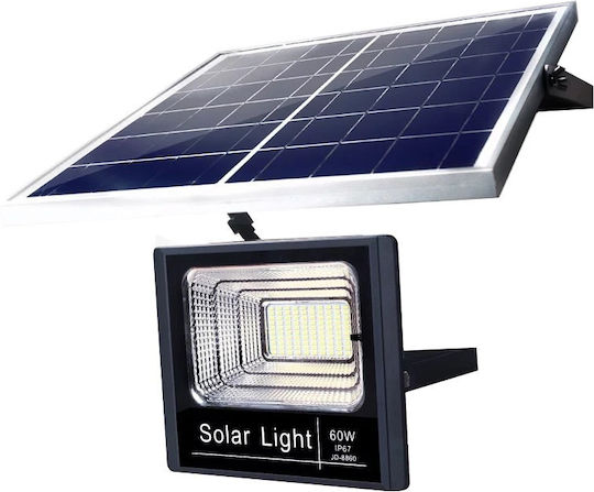 Στεγανός Ηλιακός Προβολέας LED 60W με Τηλεχειριστήριο IP67
