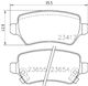 Brake Pads Rear Lucas A-g A-h Meriva-hella Pagid-1605995h