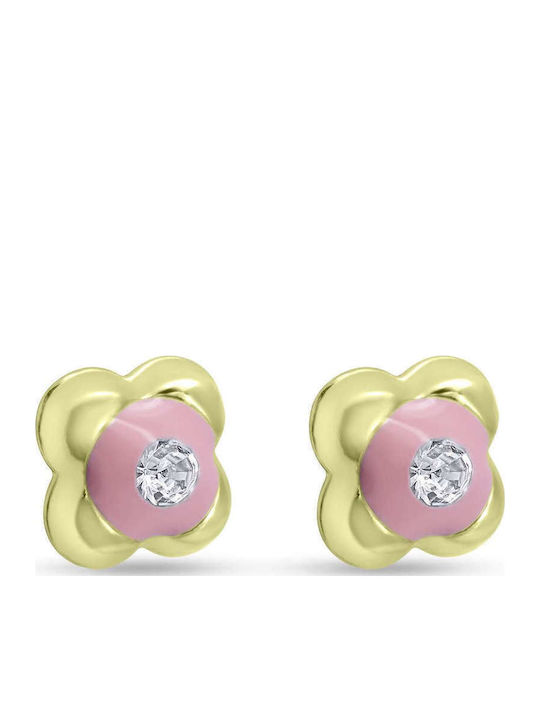 CHrysolithos Kinder Ohrringe Nieten aus Gold