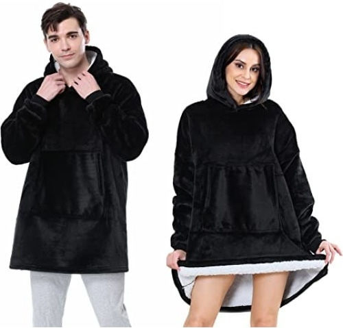 Κουβέρτα με Μανίκια 90x75εκ. Black Κουβέρτα με Μανίκια 90x75εκ. Black