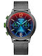 Welder Herrenuhr Batterie mit Schwarz Metallarmband
