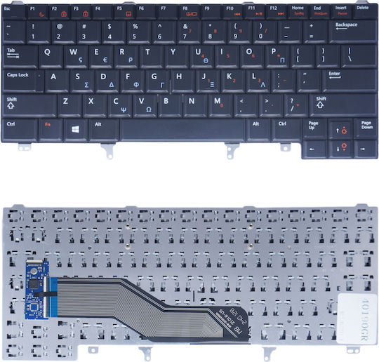 Плaтоп Клавиатура Гръцка Laptop Keyboard Dell Latitude E6440 Reg Model P38g Pk130vg4a12 0yw6w9 Sg-57820-2ba Sn7122 Cn-0yw6w9-72438-417-00j0-a00 Код 40190gr