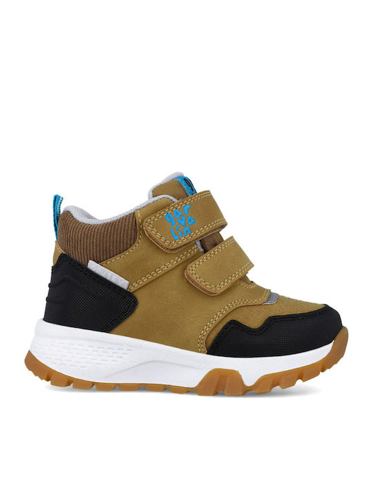 Garvalin Anatomical Kids Boots with Velcro Brown