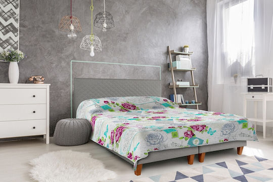 Alcam Κουβερλί Διπλό Rose 210x220cm