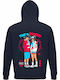 Unisex Organic Hoodie Dragon Ball Goku Tap Time Patience Back Print French Navy
