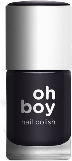 OhBoy Glossy Βερνίκι Νυχιών ΣΚΟΥΡΟ ΓΚΡΙ ΜΩΒ
