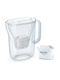 Brita Style Essential Κανάτα Σερβιρίσματος Πλαστική White με Φίλτρο 2400ml