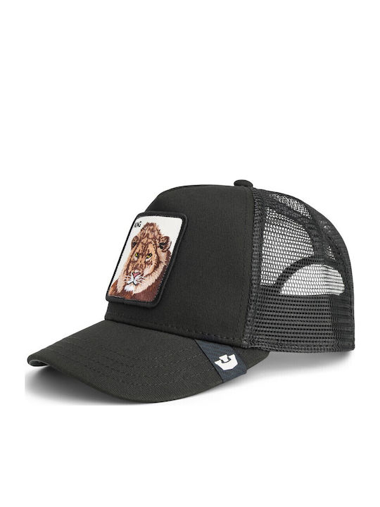 Cap Jockey King Trucker Lion Black Goorin Bros