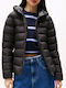 Scurtă Jachetă de femei Puffer Waterproof Black