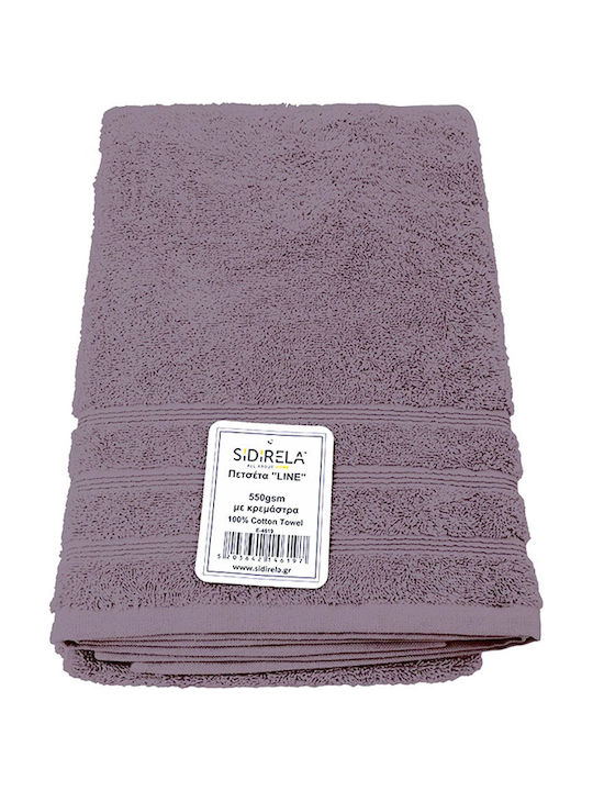 Sidirela Bath Towel Line 70x140cm Lilac Weight 550gr/m²