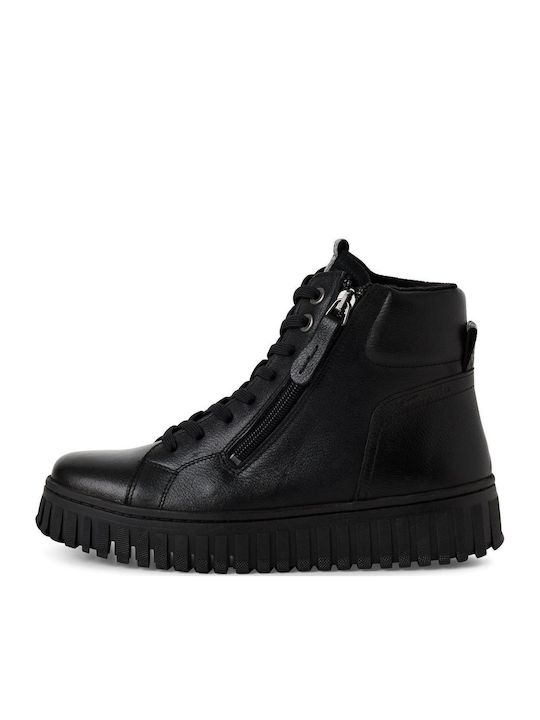 Tamaris Leather Women's Ankle Boots Black
