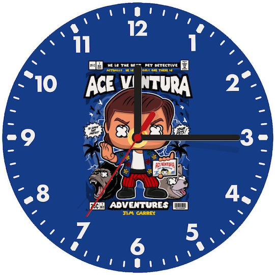 Koupakoupa Ace Ventura: Pet Detective Wall Clock Wooden