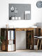 Desk Wooden Smoked Oak 130x50.5x75cm
