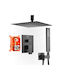 Vevor Built-in Mixer & Shower Head Set for Shower Black 197988529606