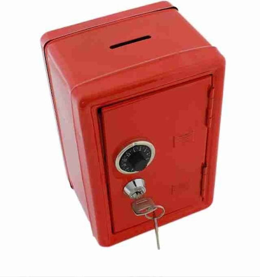 Mini Safe Kinder Erwachsene Aus Dauerhaftes Metall Münzfach Schlüssel Schloss Rote