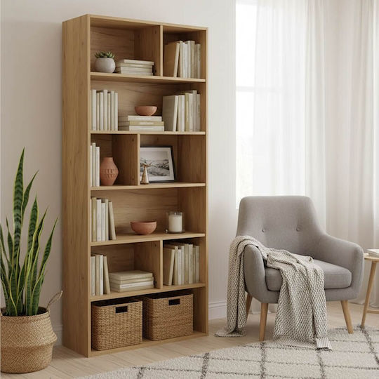 Βιβλιοθήκη Evergin 80x30x180εκ. Βιβλιοθήκη Evergin 80x30x180εκ.
