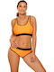 Set Bikini Sports Bra Push Up Yellow