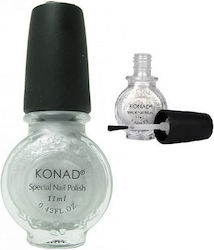 Konad Nail Polish Ασημι