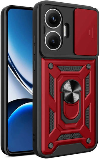 Bodycell Slide Cover Umschlag Rückseite Metallisch Rot (Poco F7)
