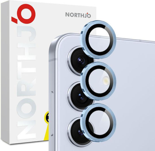 Northjo Camera Protection Metal Frame Blue for the Samsung Galaxy S25 FE 5G
