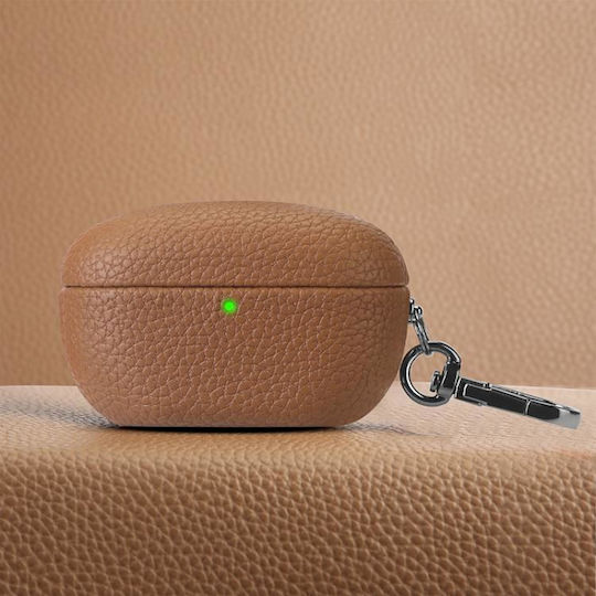 Texture Pu Калъф с кука в Кафяв цвят за Sony WF-1000XM5