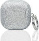 Electroplating Glitter Case Plastic with Hook in Pink color for Galaxy Buds2
