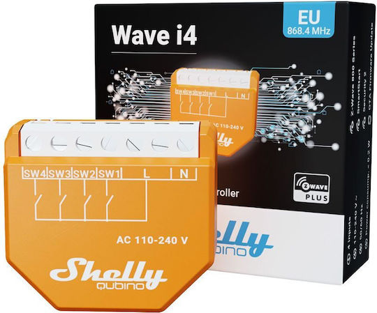 Shelly Wave I4 Intelligenter Schalter Z-Wave Mit Neutral