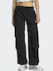 Damen Stoff Hose Black