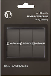 E-tennis Overgrips X 3 Μαύρο