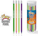 Flexible Graphite Pencil Hb Lead Soft Eraser Hexagonal Shape