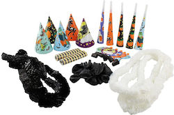 Halloween Party Set 37 Pieces Hats Blowouts Balloons Garlands Multicolored