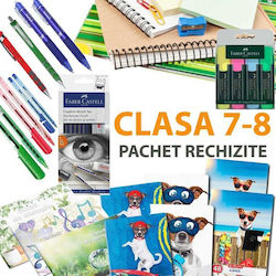 Set Complet De Papetărie Pentru Școala Clasele 7-8 Elevi 31 Bucăți Set Complet De Papetărie Pentru Școala Clasele 7-8 Elevi 31 Bucăți