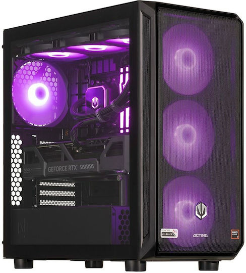 Actina KOMACNGIP0246 Гейминг Настолен компютър (Ryzen 9-9900X/32GB DDR5/2TB SSD/GeForce RTX 5070 Ti/Без операционна система)