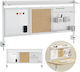 Office Divider Organizer Ergo Office Er-300 W Maximum Load 10kg White Cork Board Width 1250mm White