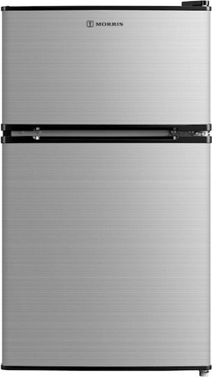 Morris Kühlschrank mit Doppeltür 87Es H83.7xB47xT49.2cm. Silver T72089ETD