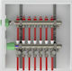 Interplast Brass Manifold Set 2 Outlets 1'' Connection 3/4'' Spout