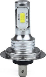 Set 2 Lămpi Auto Led H7 Csp 3570 5000 Lm 40w Putere Led Alb Rece 6000 K Lumini Ceată Faza Scăzută Faza Înaltă Instalare Plug Play