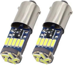 Set 2 Autolampen Weiße LED T14 Canbus 12V Nicht-Polarisierung 1,59W Leistung Geringer Energieverbrauch Ba9s Silber Set 2 Autolampen Weiße LED T14 Canbus 12V Nicht-Polarisierung 1,59W Leistung Geringer Energieverbrauch Ba9s Silber